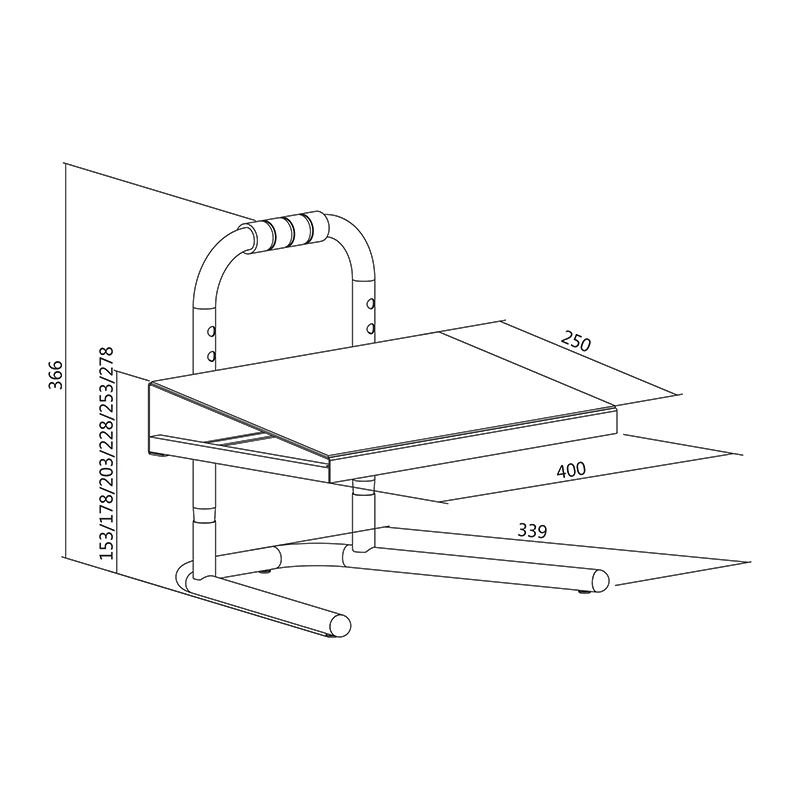 Foot Rest LogiLink EO0007 Black