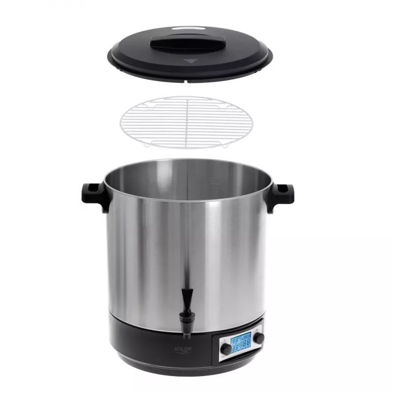 Preserving Boiler Adler AD 4496 28L 2600W Stainless Steel Black