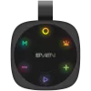 2.0 portable speaker SVEN PS-155, black, power output 2x5 W (RMS), TWS, Bluetooth, FM, USB, lithium battery