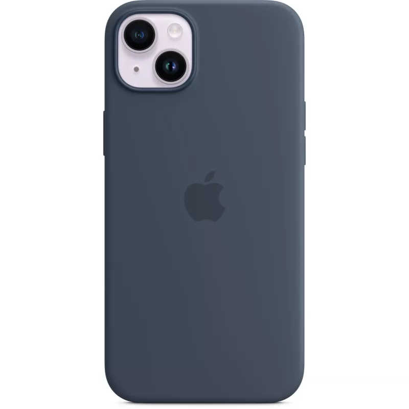 Silicone Case Cover Apple iPhone 14 Plus MagSafe Storm Blue