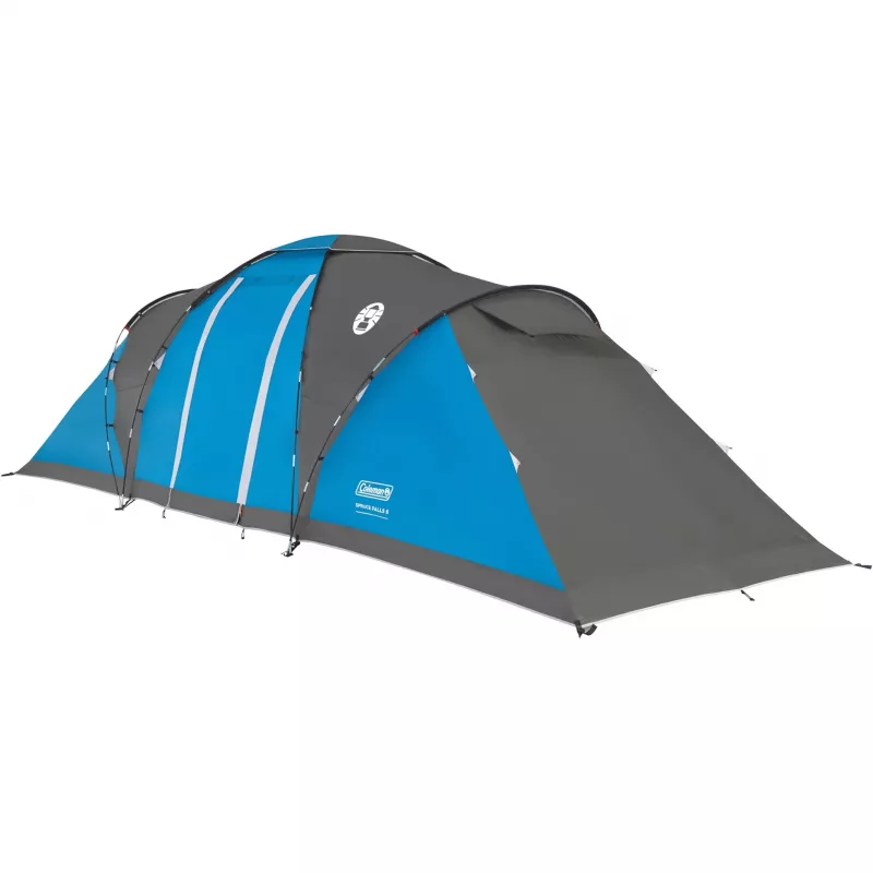 Tent COLEMAN Spruce Falls 6 (2025) — tunnel design, 6-person, blue/grey