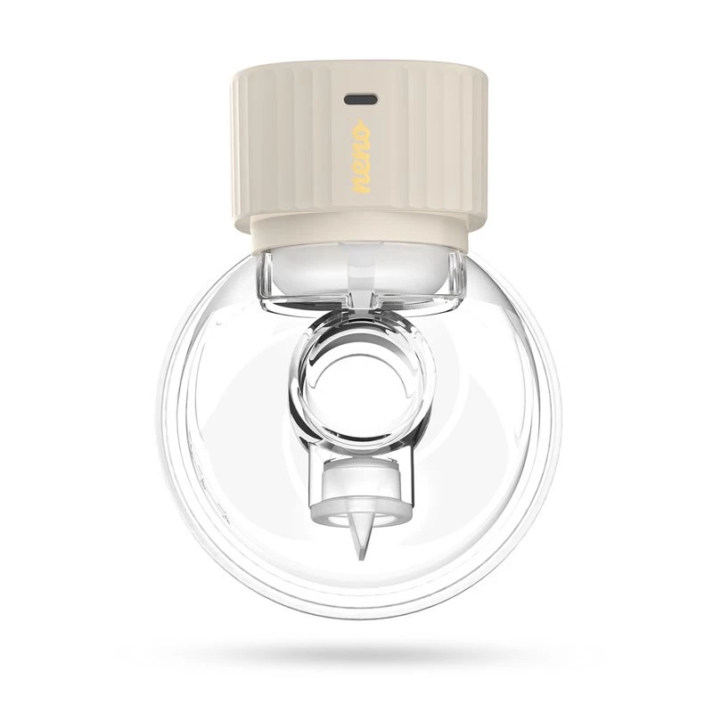 Electronic cordless breast pump neno VENTO Three-Phase, rechargeable, portable, LCD display, 150 ml bottle, BPA-free, beige