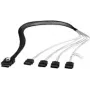 Fantec SRC- MINI SRC-mini SAS - 4x SATA Cable, 6 Gbits, 0.7 m (2166)
