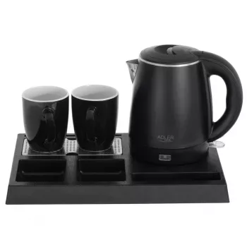 Electric kettle Adler AD 1387, 1 L capacity, 220–240V, 1000–1300W, white
