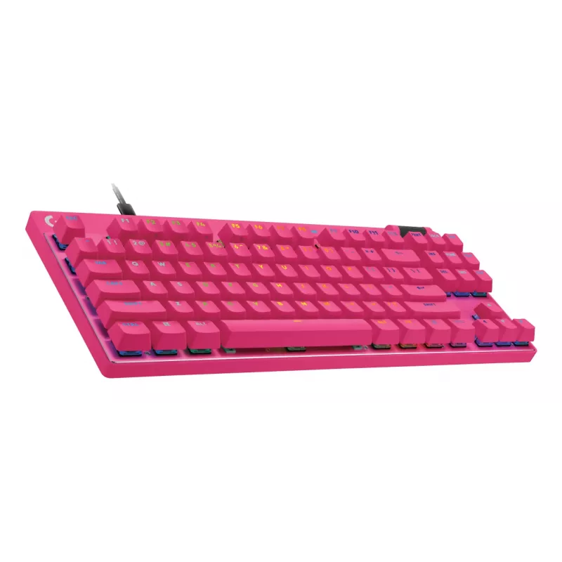 Gaming Keyboard Logitech G 920-013249 USB AZERTY French Pink Tenkeyless