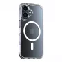 Protective case Torras Diamond‑Mag Series for iPhone 16 Plus, transparent, magnetic attachment