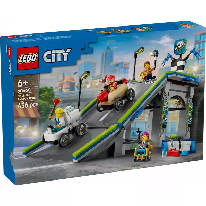LEGO CITY 60460 No Limits: Race Car Ramp Truck