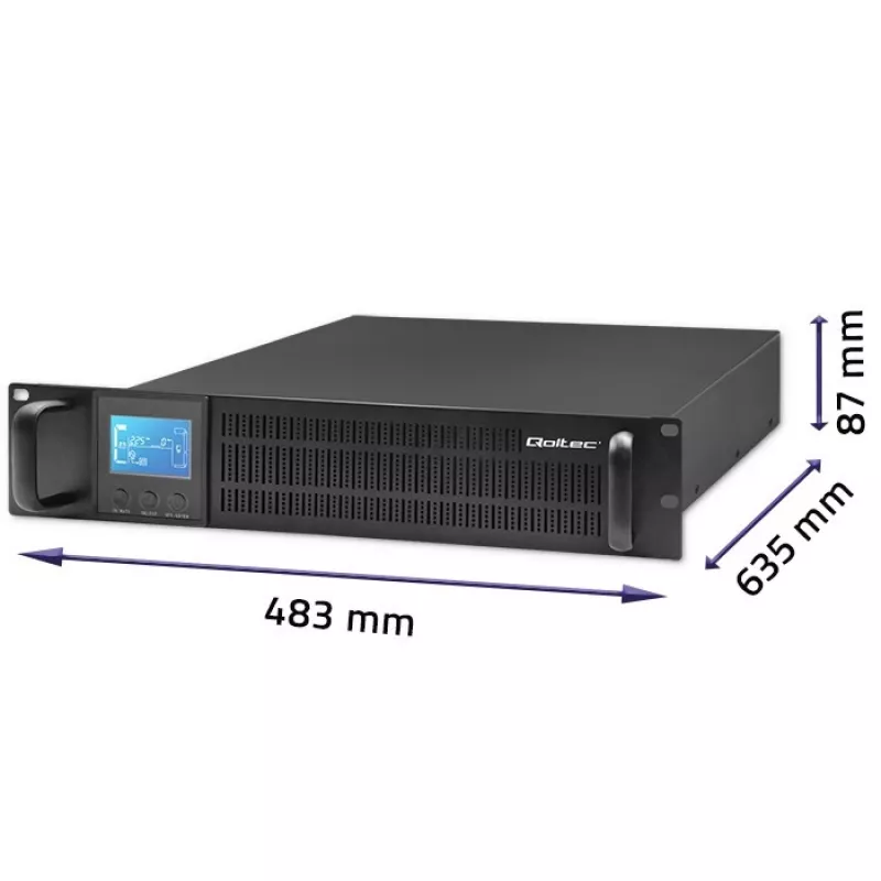 UPS QOLTEC 53946 Line Interactive 2 kVA uninterruptible power supply