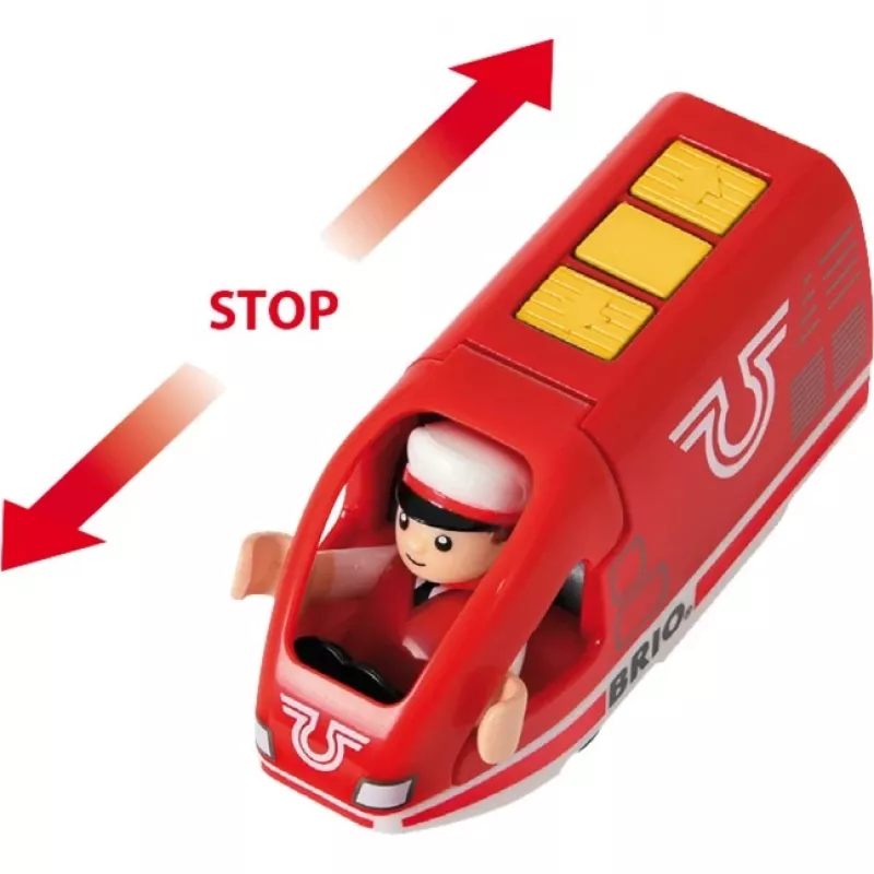 World Roter Akku-Reisezug, toy vehicle red