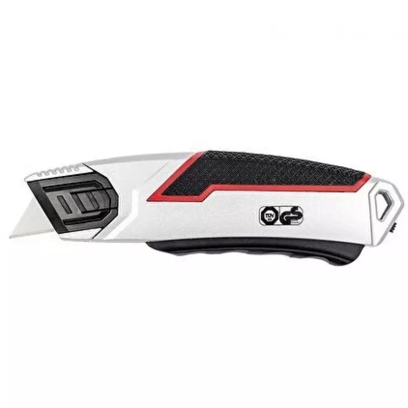 Utility Knife Wedo 78 837 Black Red Silver Snap-off Blade 60mm Width 166mm Length