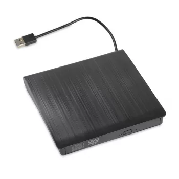 DVD-ROM external optical drive IBOX IED02, USB 3.2 Gen 1, DVD-ROM (8x) / CD-ROM (24x), Black