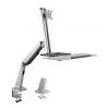 Monitor mount LogiLink BP0040 81.3 cm (32 inch) Desk Aluminium