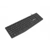 Wired Full-size Keyboard NATEC NAUTILUS NKL-1950 — USB, QWERTY US International, 105 keys, Black