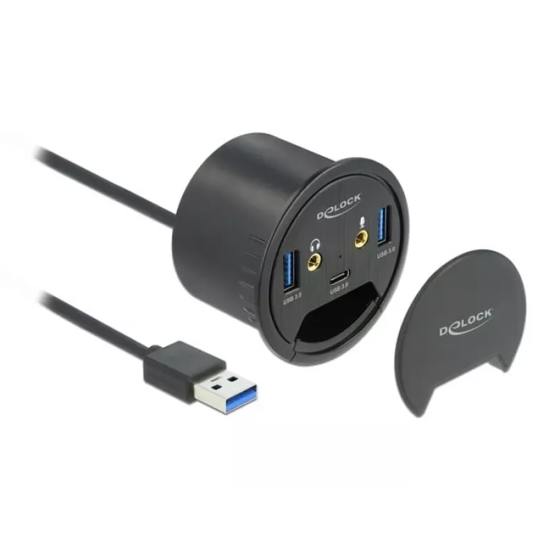 In-Desk Hub USB DeLOCK 3 Port 62794