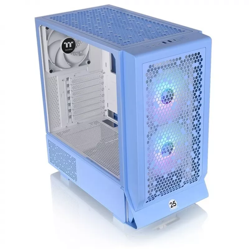Thermaltake Ceres 330 TG - Midi Tower - PC - Blue - ATX - EATX - micro ATX - Mini-ITX - SPCC - Tempered Glass - 18,5 cm (CA-1Y2-00MFWN-00)