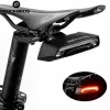 Rockbros LKWD-R1 rear bike light with laser and remote control, black