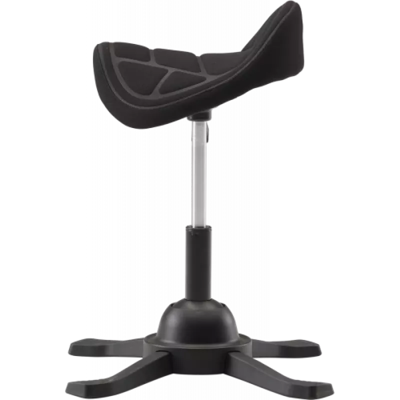 UP UP Toronto Ergonomic Balance Stool Black Fabric with Longer Gas Lift
