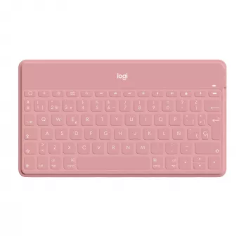 Logitech Keys-To-Go - Keyboard - Bluetooth - QWERTY - Spanish - Blush Pink - for Apple iPad/iPhone/TV