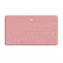 Logitech Keys-To-Go - Keyboard - Bluetooth - QWERTY - Spanish - Blush Pink - for Apple iPad/iPhone/TV