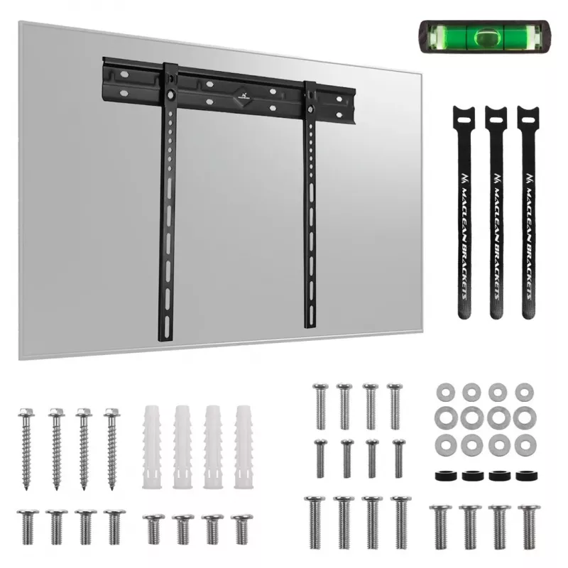Wall TV mount MACLEAN MC-123 extra slim, VESA 400x400 mm, for flat-panel TVs up to 80 kg