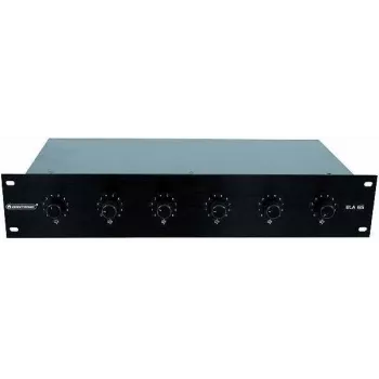 Volume controller Omnitronic ELA 6S Black — desktop audio level control, 6-step attenuation