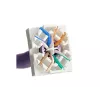 Keystone module Alantec MB005-1 Flat Stainless Steel RJ-45, female, Cat6a, AWG 22/24