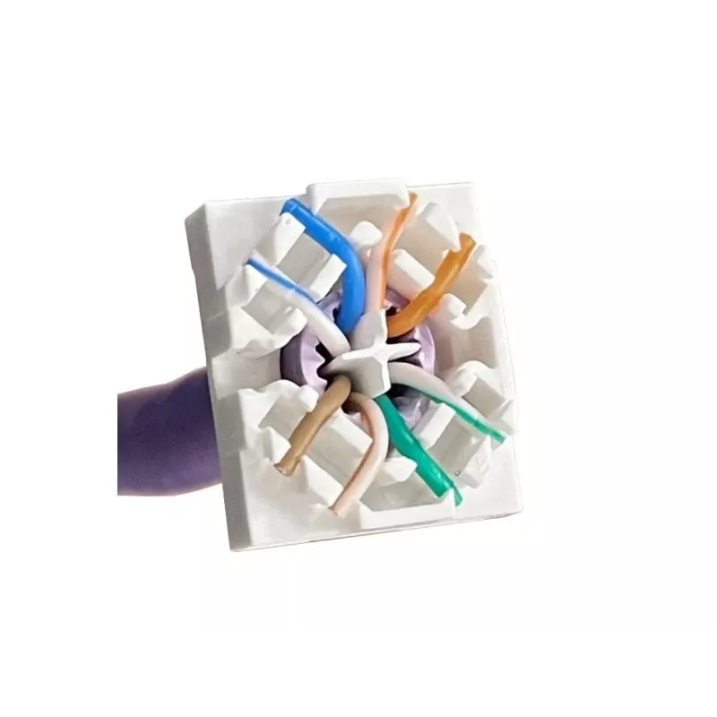 Keystone module Alantec MB005-1 Flat Stainless Steel RJ-45, female, Cat6a, AWG 22/24