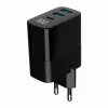 Gembird TA-UC-PDQC30LCD-BK-02 mobile device charger Universal Black AC Fast charging Indoor
