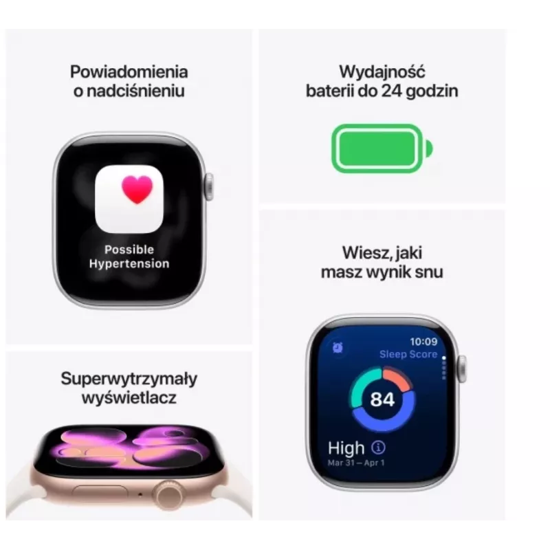 Apple Watch Series 11 GPS + Cellular 42mm Space Grey Aluminium Case with Black Sport Band - M/L