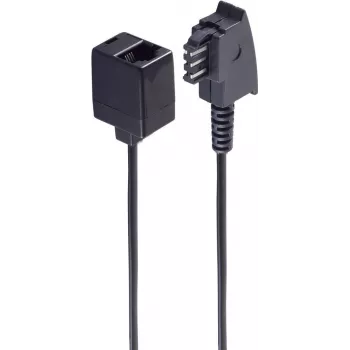 telephone cable ShiverPeaks BS71035 0.2 m Black