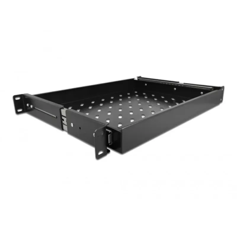 Delock - rack drawer - Black - 1U - 48.3 cm (19)