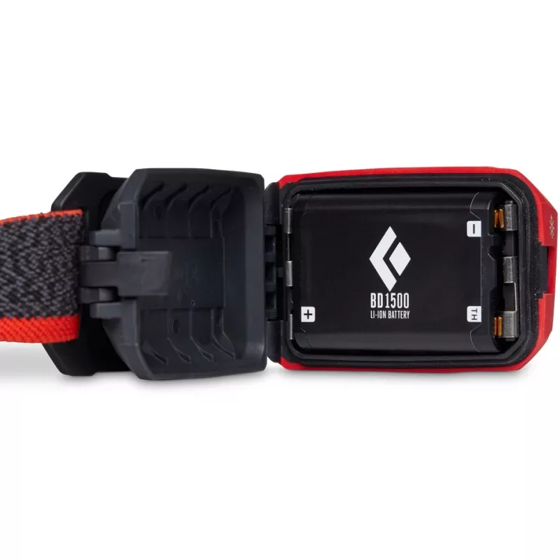 Black Diamond Storm 450 Black, Red Headband flashlight
