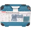 Handwerkzeug-Set E-17980, 231-teilig blau, mit 2 Umschaltknarren, 1/4 und 1/2, Koffer