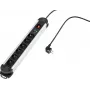 Power Strip Renkforce 614A-CMB — Renkforce surge protection power strip, 6 outlets, black