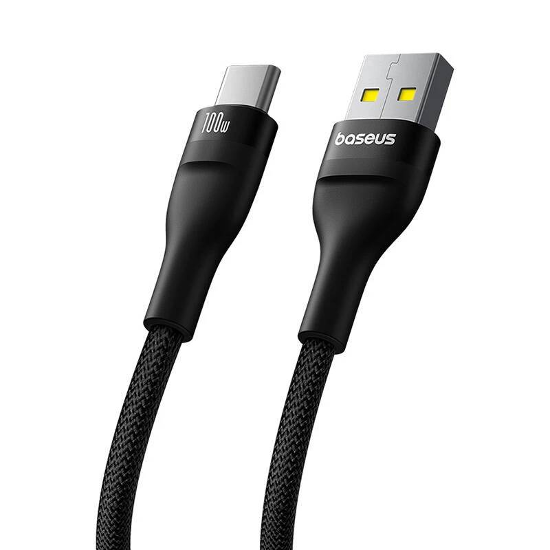 Baseus Flash 2 USB A to USB C fast charging cable 2 m 100 W Black
