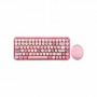 Perixx PERIDUO-713 Pink DE wireless keyboard, Mouse-Set German, QWERTZ Pink, pink (11713)