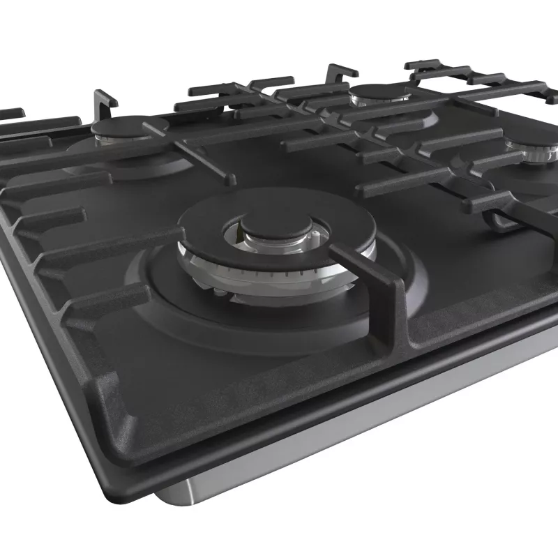 Gorenje Hob GW642AB Gas Number of burners/cooking zones 4 Rotary knobs Black