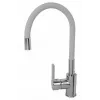 Kitchen faucet PYRAMIS Flessi grey 090938001 - swivel sink tap