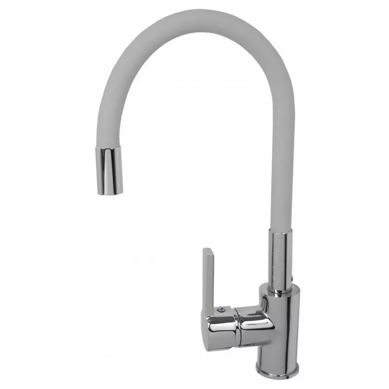 Kitchen faucet PYRAMIS Flessi grey 090938001 - swivel sink tap