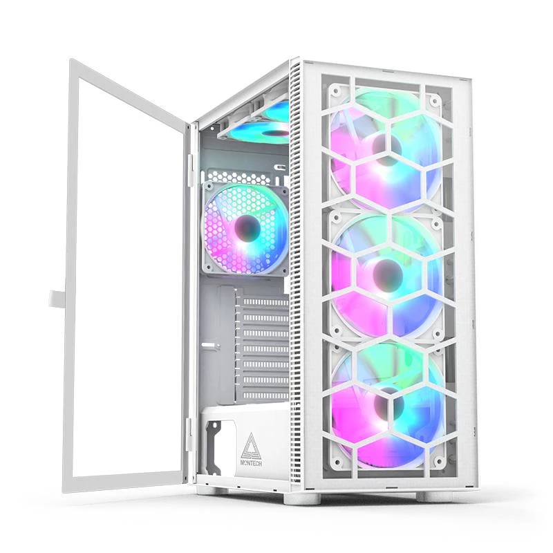 PC Case Montech X3 GLASS Midi Tower White