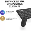 Logitech Pebble 2 Combo Wireless Keyboard Mouse QWERTZ German Graphite