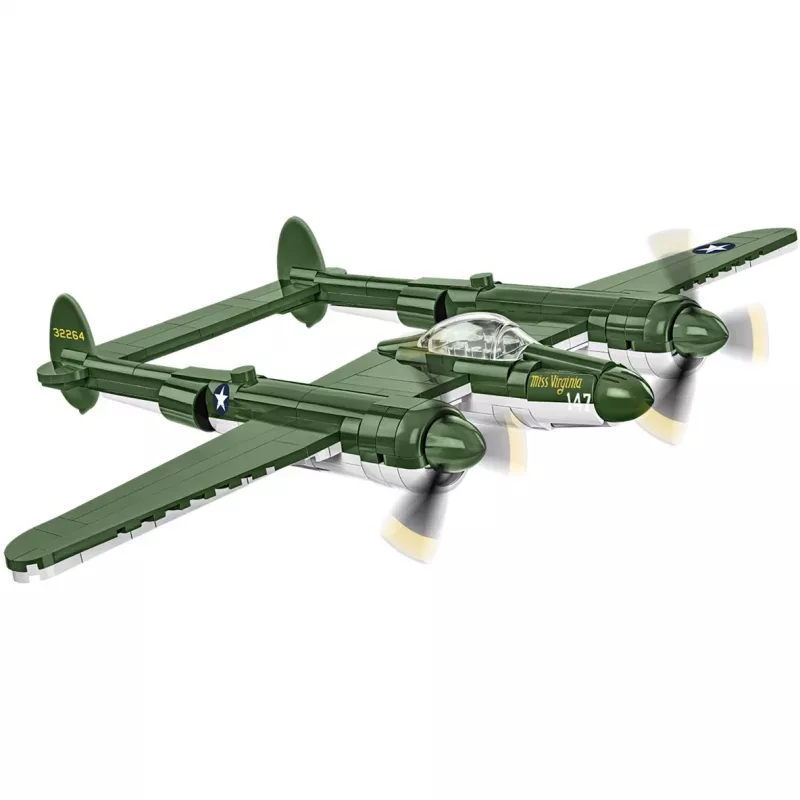 COBI Lockheed P-38 Lightning. Product type: Building blocks, Recommended age (min): 7 yr(s), Theme: Armed Forces, Number of pieces: 332 pc(s)