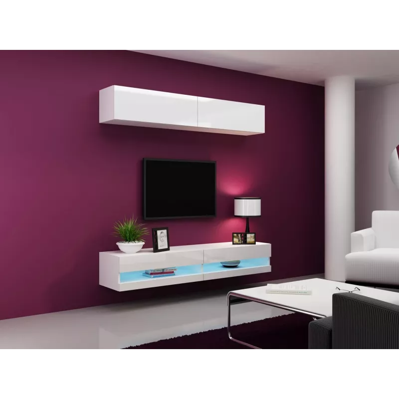 Cama Living room cabinet set VIGO NEW 10 white/white gloss