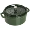 Cast iron casserole Staub 40509-356-0 3.8 L green, round