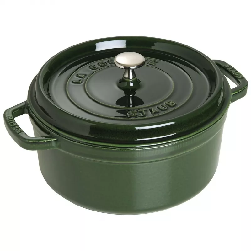 Cast iron casserole Staub 40509-356-0 3.8 L green, round