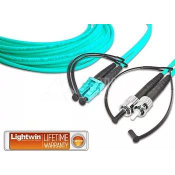 Lightwin Fibre Optic Cable 10 m OM3 LC ST Black,Blue (LDP-50 LC-ST 10.0 OM3)