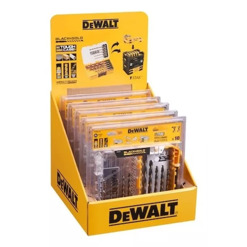 Metal drill bit set DeWalt DT20620-QZ 10 pcs HEX 1/4