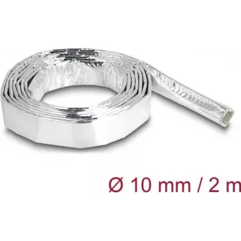 Cable Sleeve DeLOCK Glass Fiber Aluminium 2m x 10mm