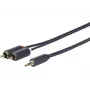 Vivolink PROMJRCA0.5 audio cable 0.5 m 3.5mm 2 x RCA Black