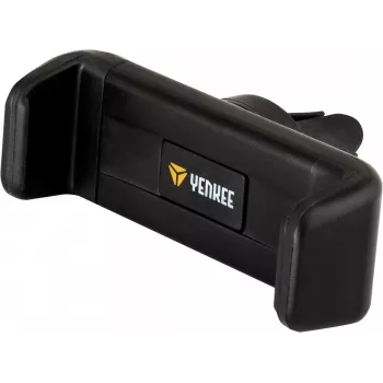 Car phone holder YENKEE YSM 201BK — air vent mount, adjustable angle, black, fits phones up to 6.5 inch, 50–85 mm
